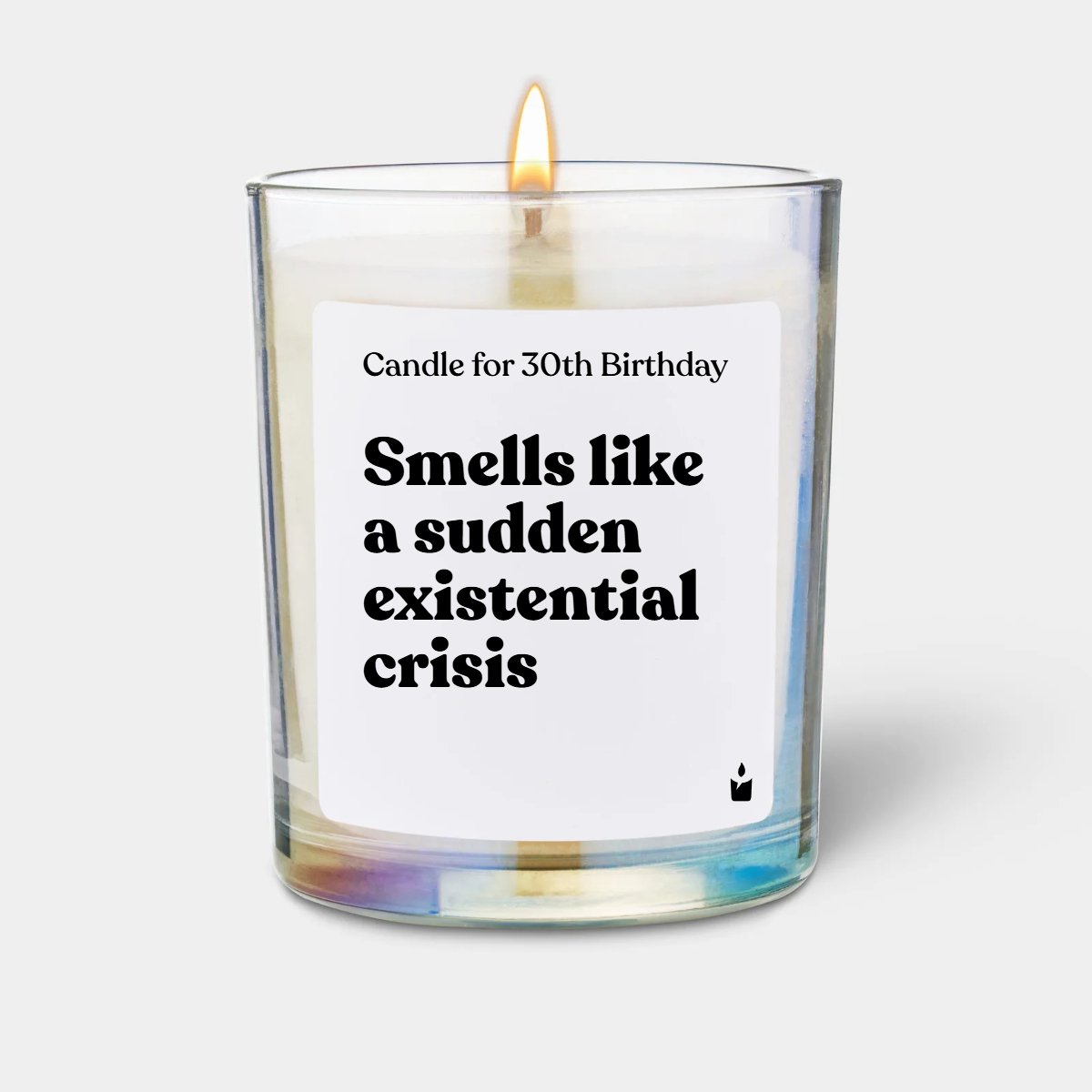 Duftkerze Flowery Candle for 30th Birthday - Smells like a sudden existential crisis