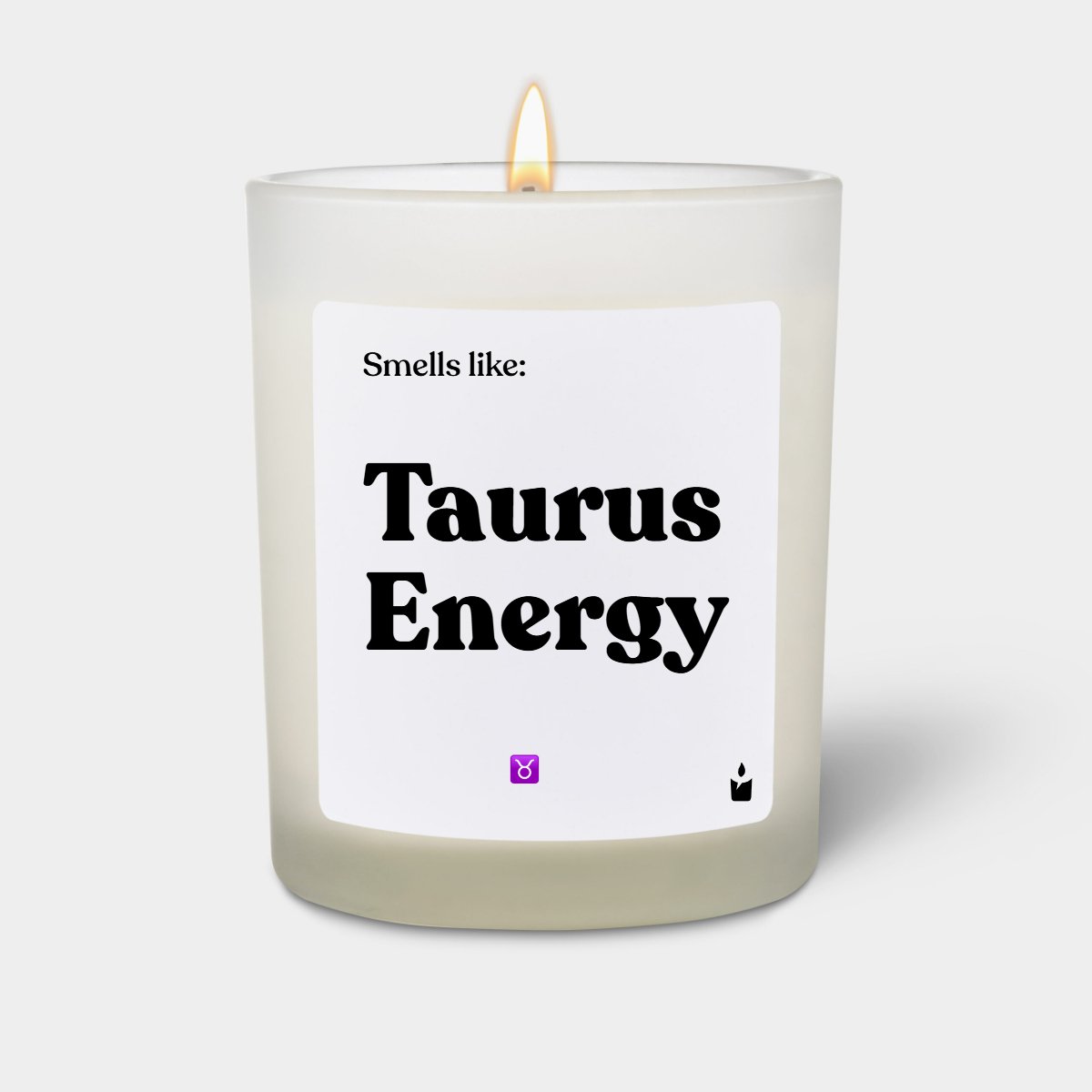 Duftkerze Weiss Woody Smells like: Taurus Energy