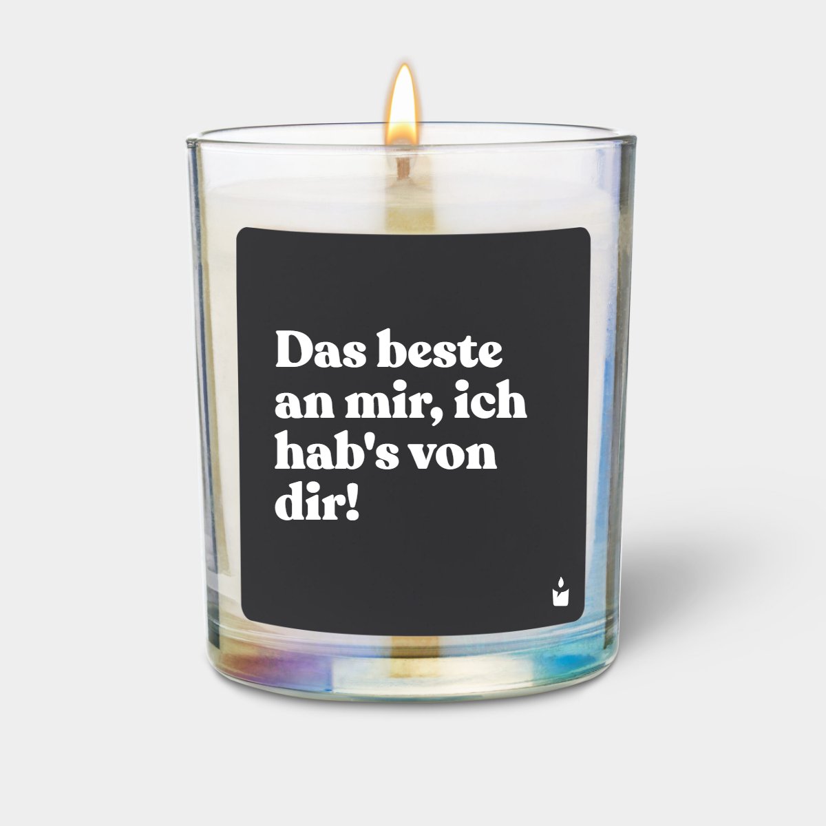 Duftkerze Rainbow Woody Das beste an mir, ich hab's von dir!