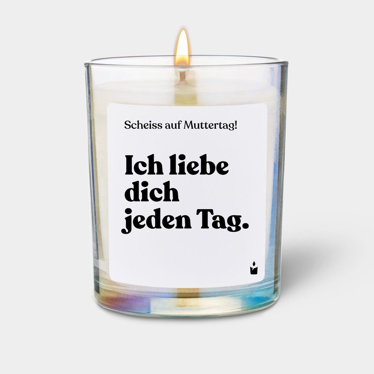 Duftkerze Rainbow Flowery Ich liebe dich jeden Tag.