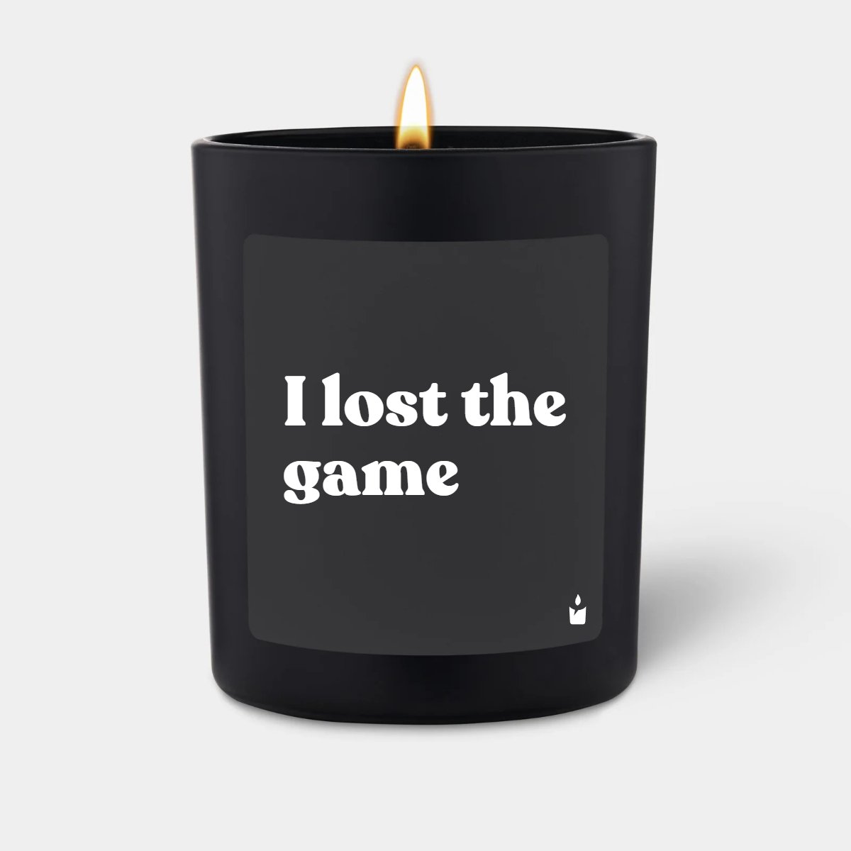 Duftkerze Schwarz Flowery I lost the game