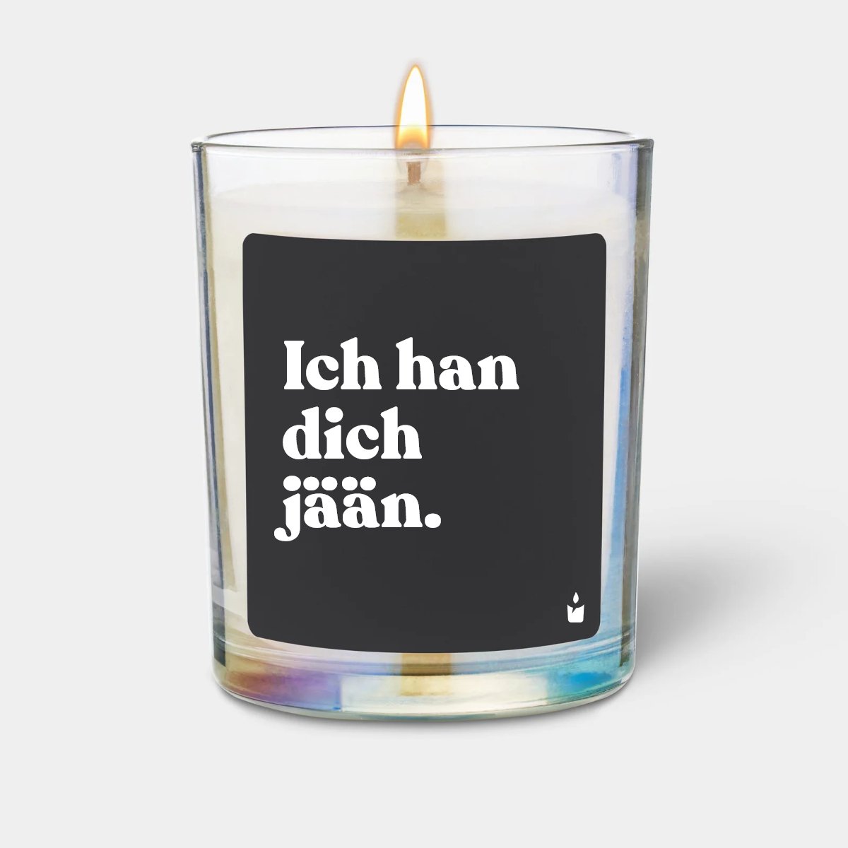 Duftkerze Rainbow Woody Ich han dich jään.