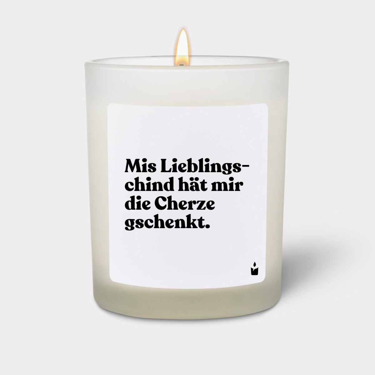 Duftkerze Weiss Flowery Mis Lieblings-chind hät mir die Cherze gschenkt.