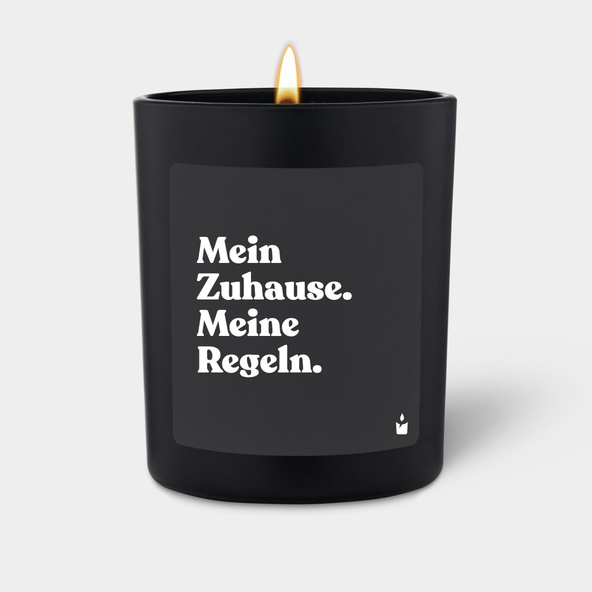 Duftkerze Schwarz Woody Mein Zuhause. Meine Regeln.