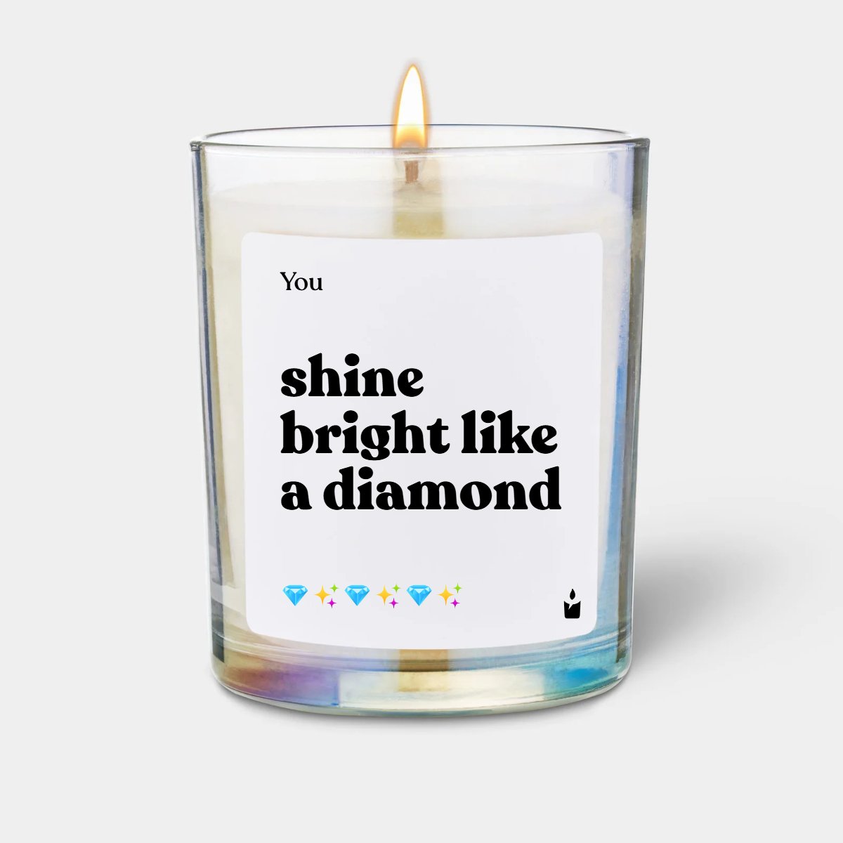 Duftkerze Woody You shine bright like a diamond