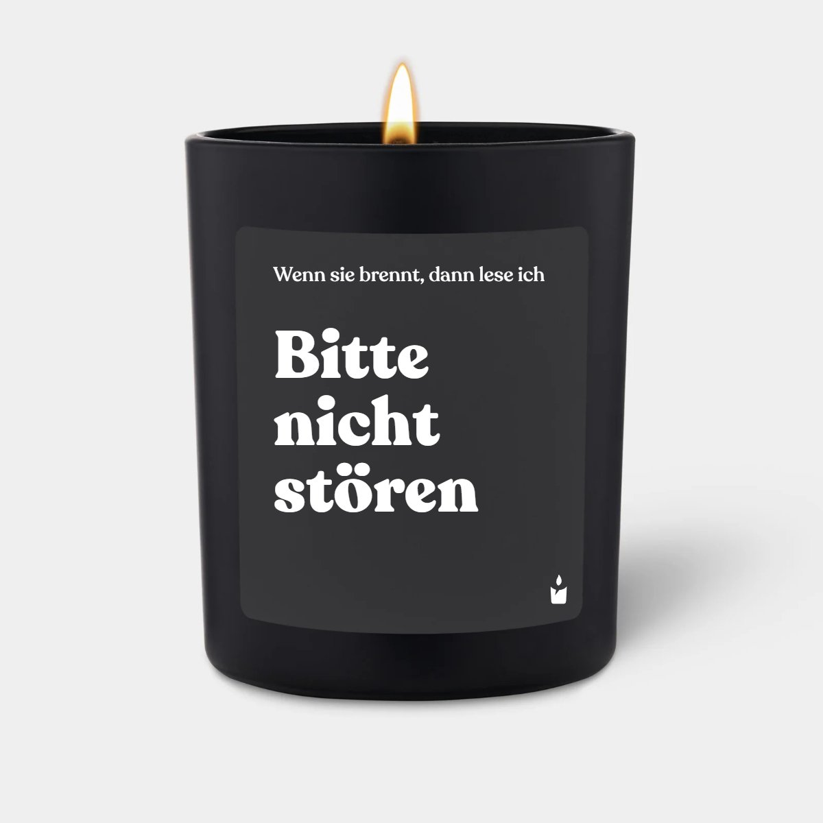 Duftkerze Flowery Wenn sie brennt, dann lese ich - Bitte nicht stören