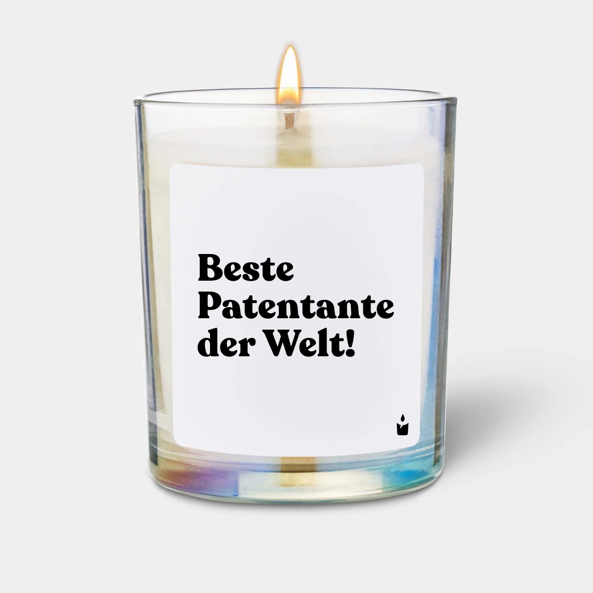 Duftkerze Rainbow Flowery Beste Patentante der Welt!