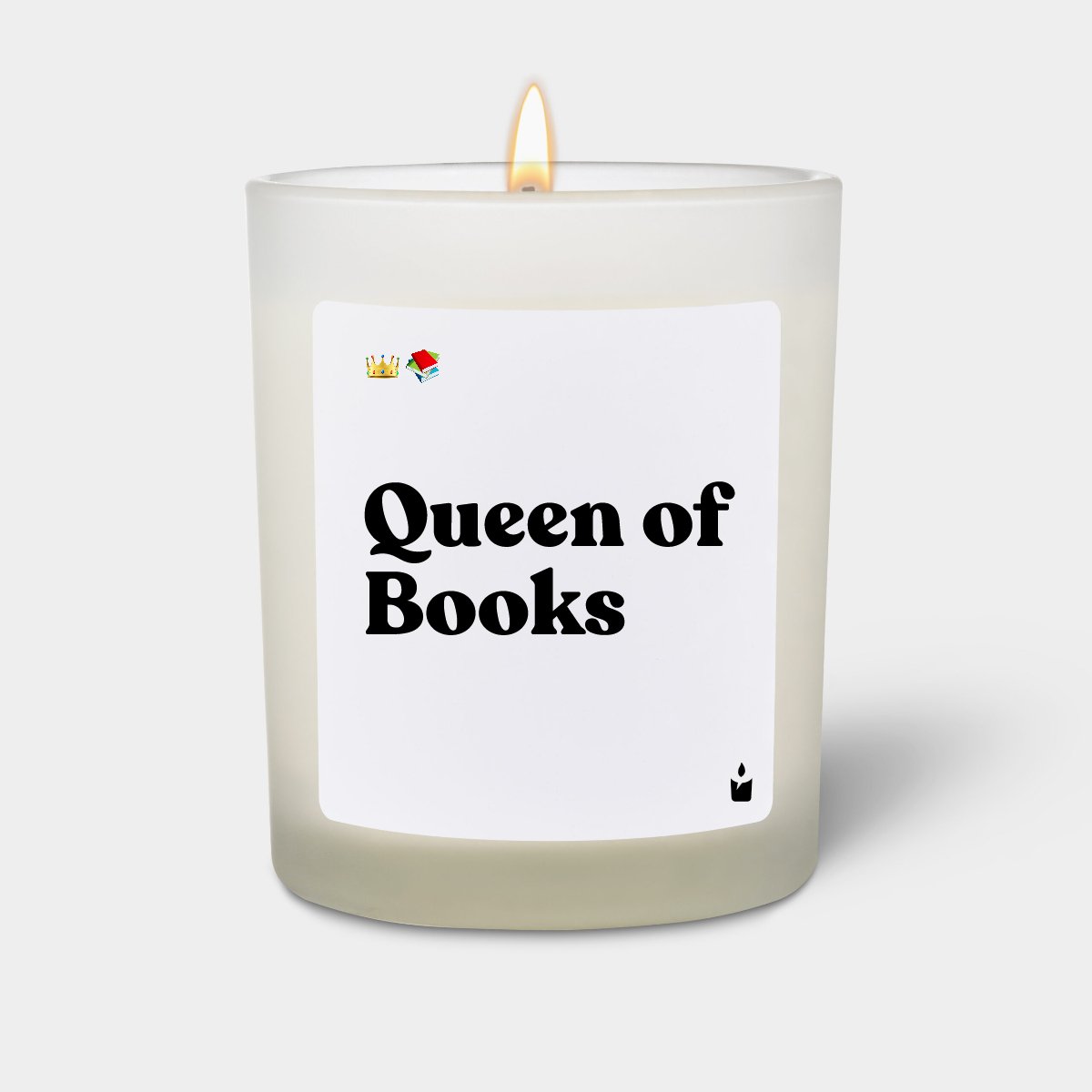 Duftkerze Weiss Flowery Queen of Books