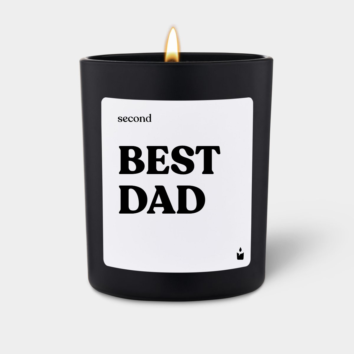 Duftkerze Schwarz Woody second Best Dad