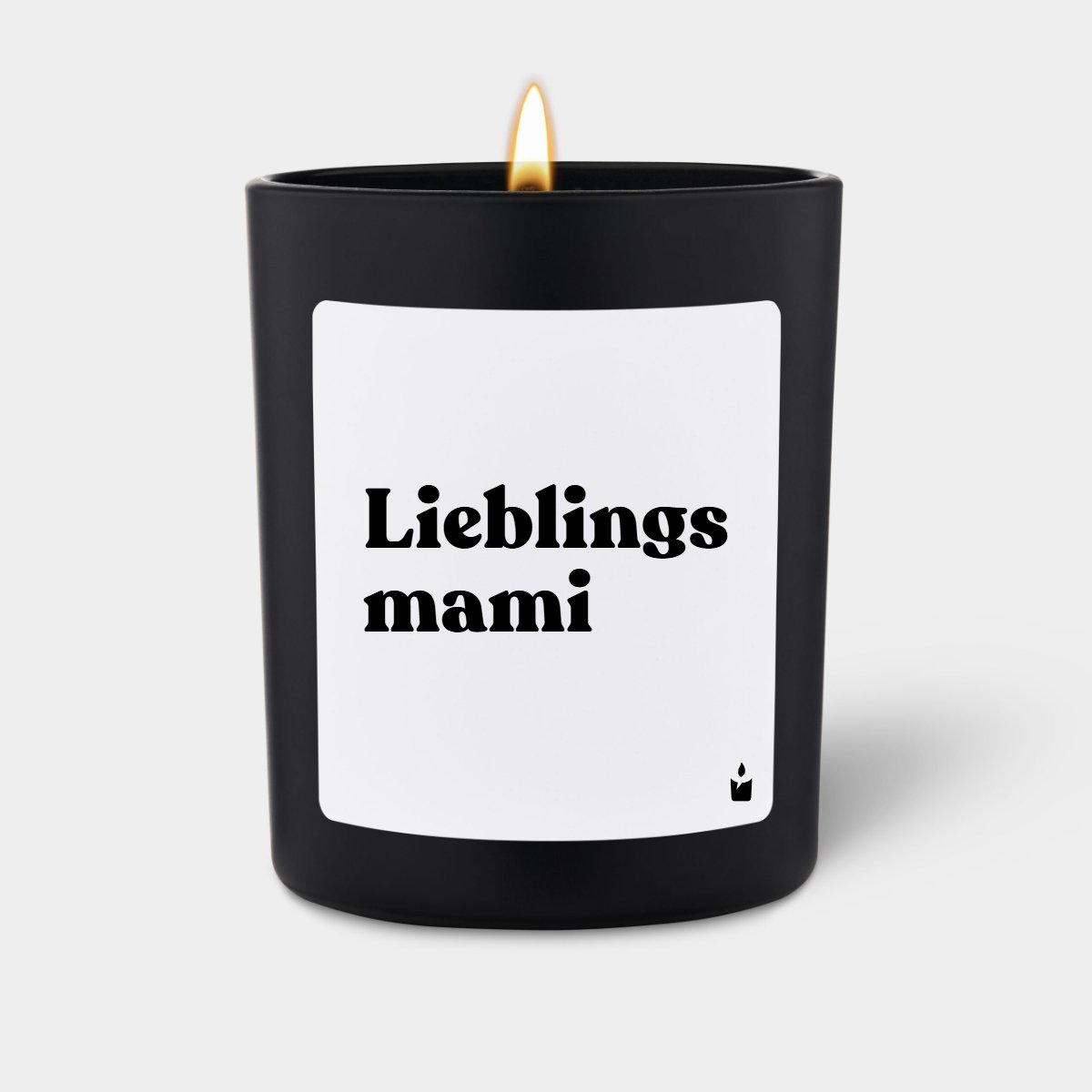 Duftkerze Schwarz Flowery Lieblingsmami