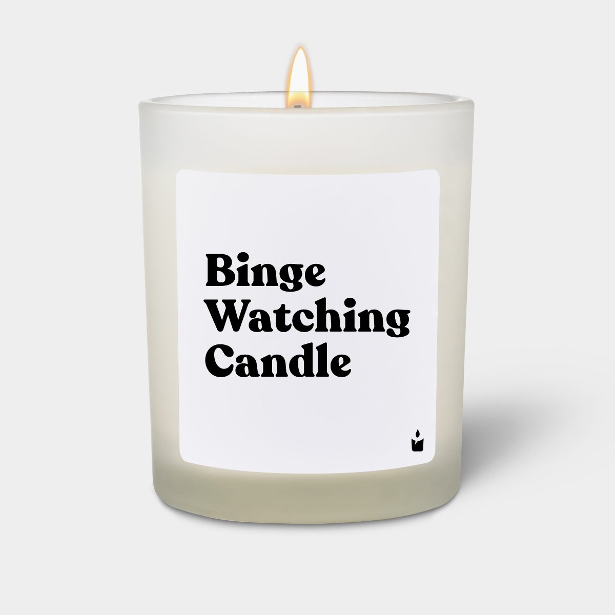 Duftkerze Weiss Woody Binge Watching Candle