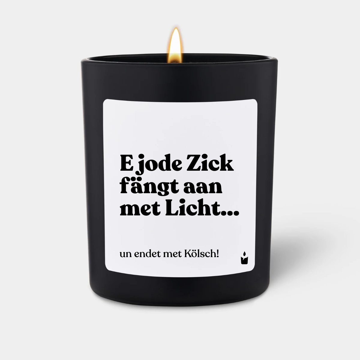 Duftkerze Schwarz Woody E jode Zick fängt aan met Licht...