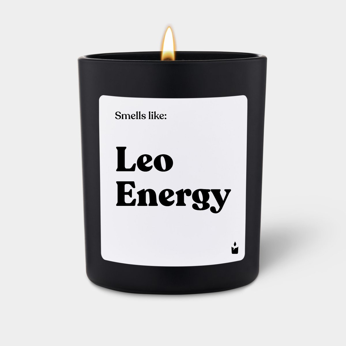 Duftkerze Schwarz Woody Smells like: Leo Energy