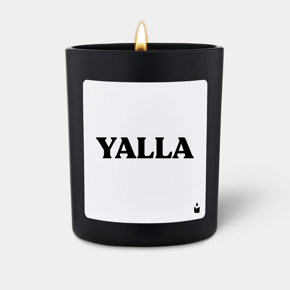 Duftkerze Schwarz Woody Yalla