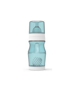 Babyflasche mit Filterring und Mischaufsatz Blau