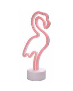 Neonlampe Flamingo rot
