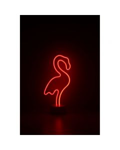 Neonlampe Flamingo rot