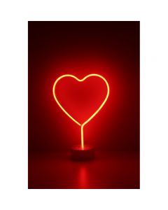 Neonlampe Herz rot