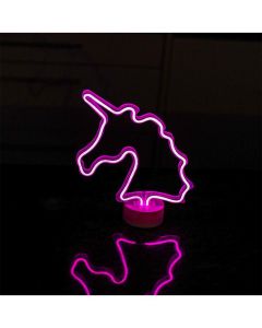 Neonlampe Einhorn pink