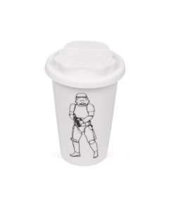 Original Stormtrooper - Keramikbecher mit Silikondeckel (weiss)